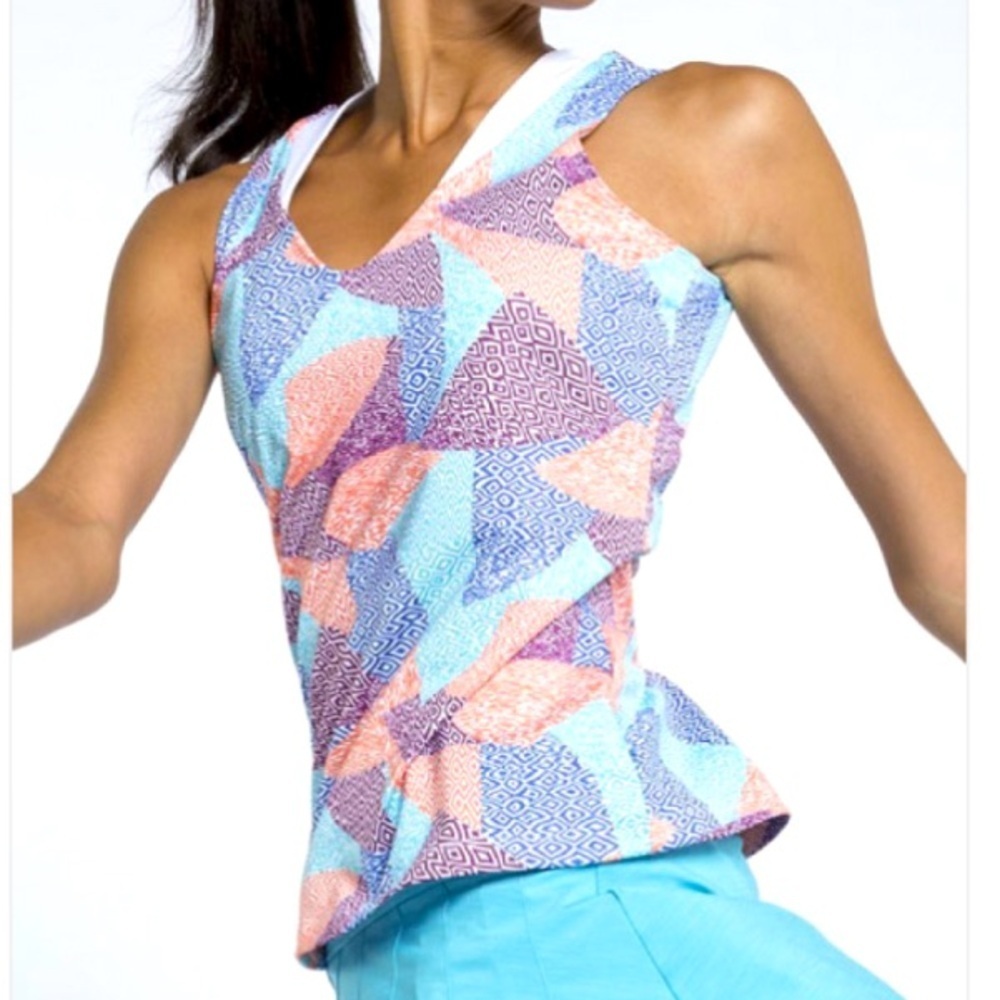 NWT EleVen By Venus Love Tank Aztec Print AZ3003-998